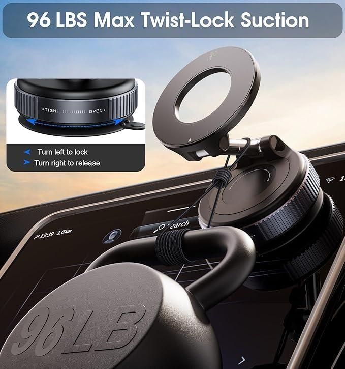 Vacuum Suction Magnetic Bracket For Phone