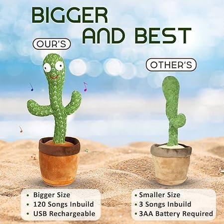 LED Dancing & Mimicry Cactus Toy