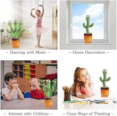 LED Dancing & Mimicry Cactus Toy