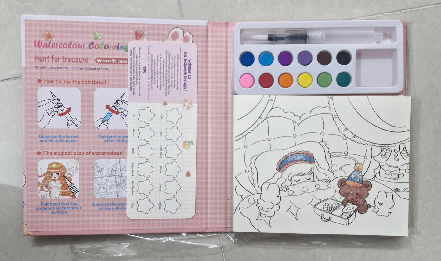 Cartoon Art Coloring Painting Set for Kid's Toy