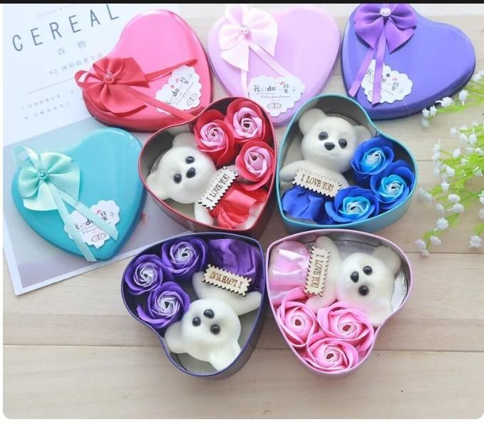 Bear Rose Gift Box Teddy