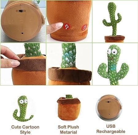 LED Dancing & Mimicry Cactus Toy
