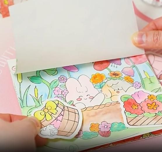 Cartoon Art Coloring Painting Set for Kid's Toy